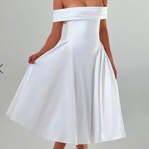MIRANDA MIDI DRESS - NWT - IVORY SIZE XL